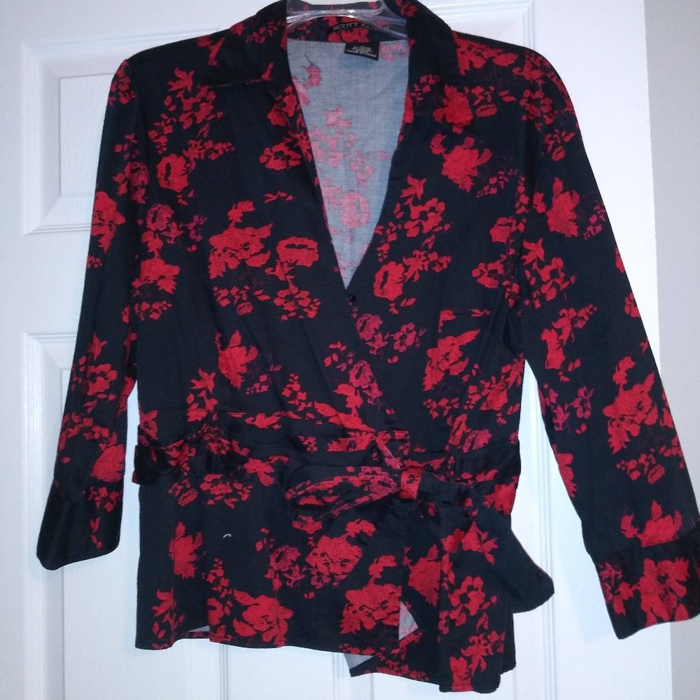 Scott Taylor Wrap Blue/Red Top XL